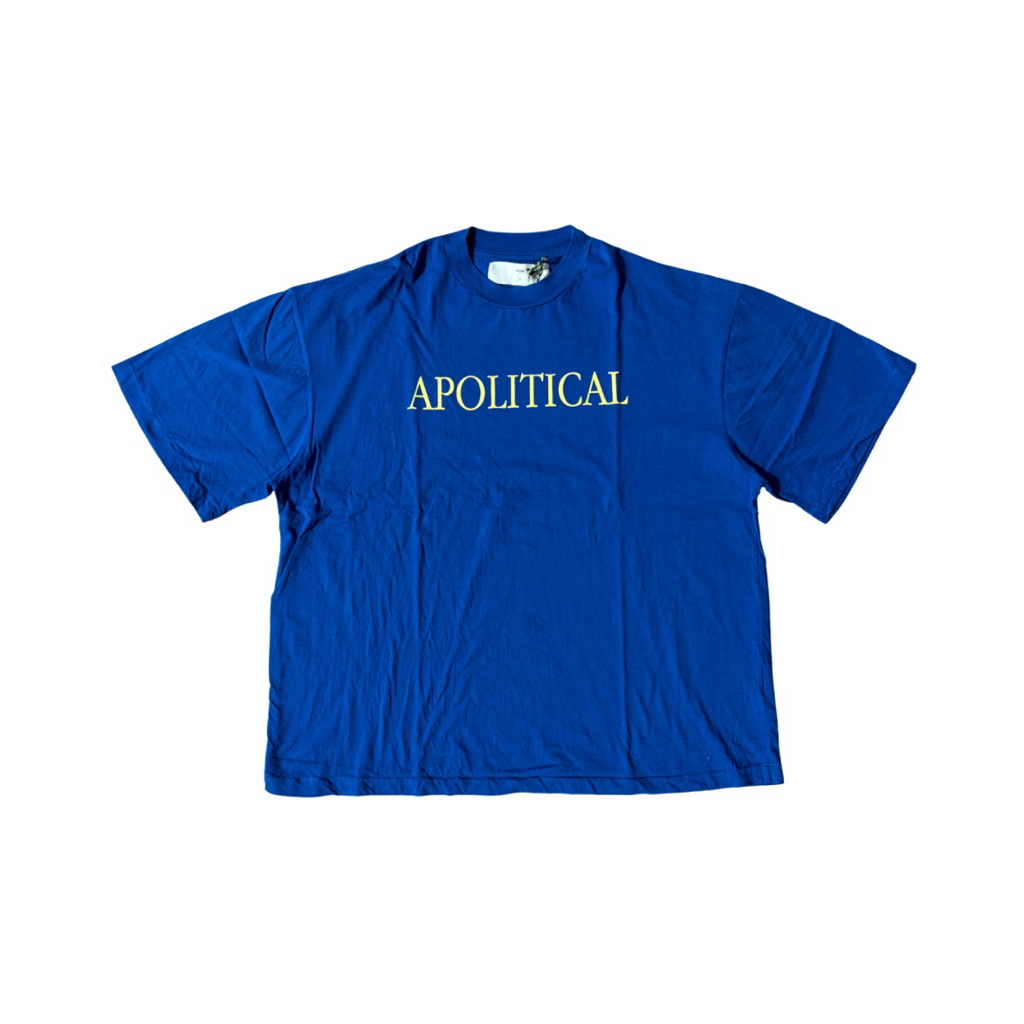 Hotel Official Apolitical Blue Oversized Tee (T-shirt Kaos)