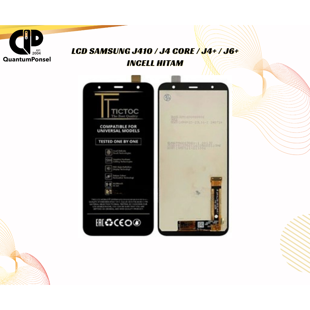LCD Samsung J410 / J4 Core / J4+ / 6+ Hitam
