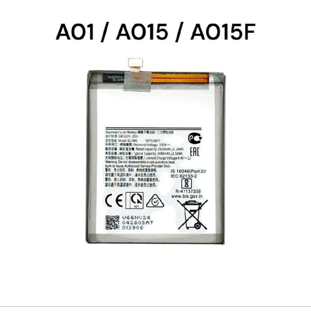 Baterai Samsung A01 / A015 / A015F / QL 1695 / QL1695 battery batre