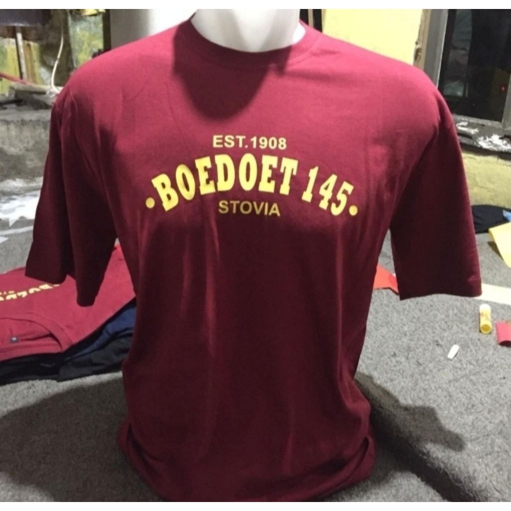 T-SHIRT KAOS BAJU BOEDOET STOVIA EST 1908/KAOS STM/KAOS BOEDOET 145