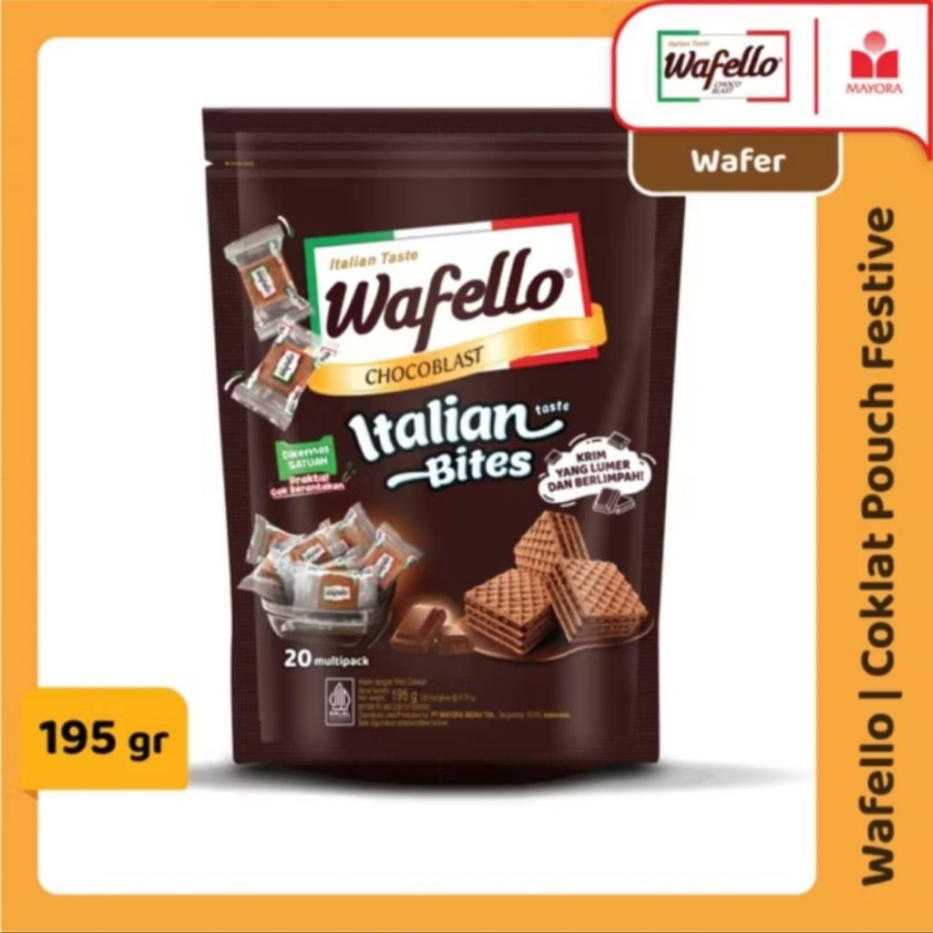 WAFELLO POUCH COKLAT CARAMEL CHEESE