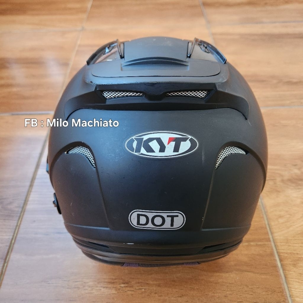 Helm KYT Galaxy Slide Flat R Black Doff Size XL SECOND