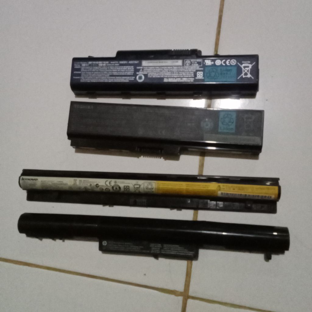 Batre laptop rusak copotan laptop