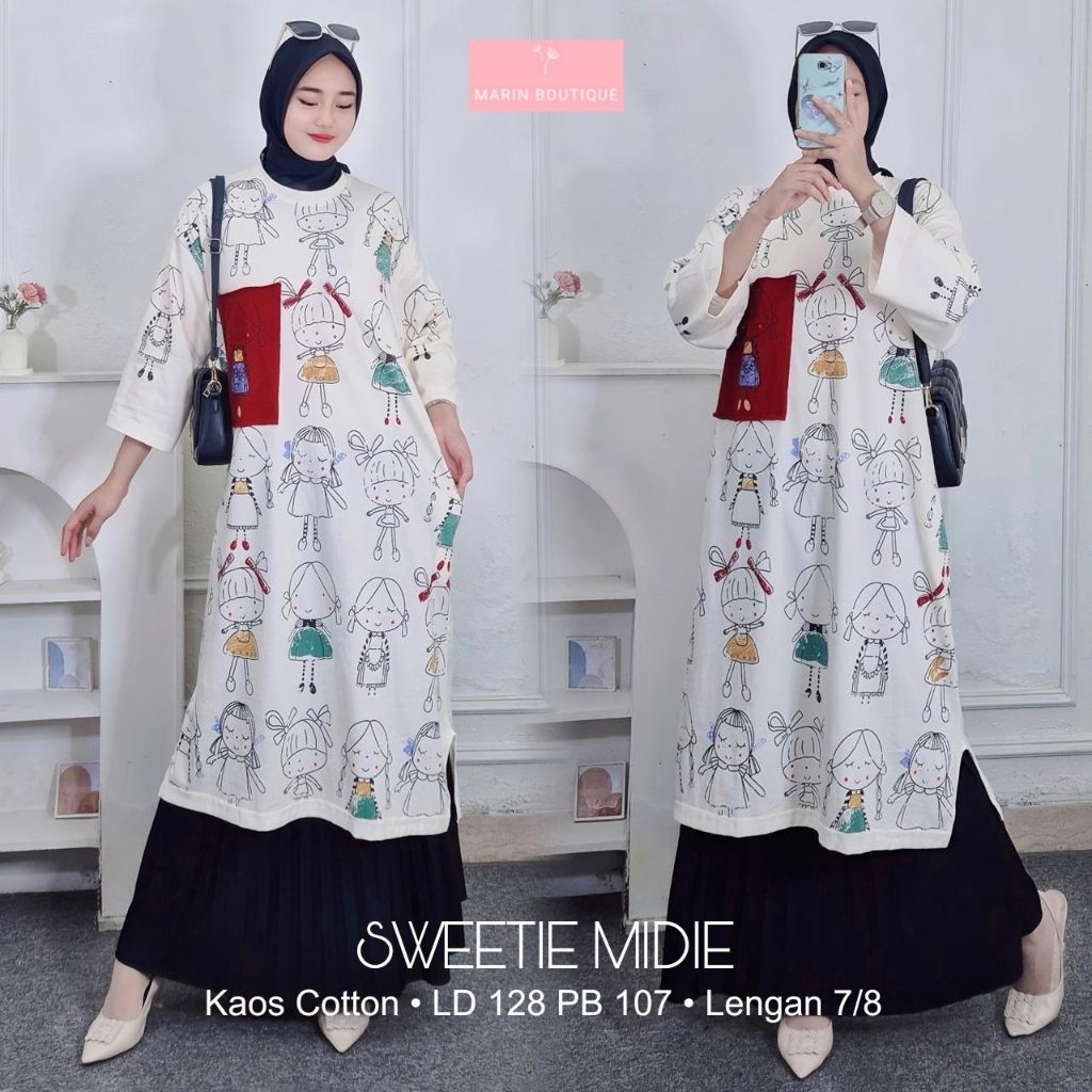 ZIMA FLOWER FLORAL ARTYA TUNIK KOAS JUMBO • LONG TUNIK • TUNIC KAOS IMPORT JUMBO OVERSIZE BIG SIZE L