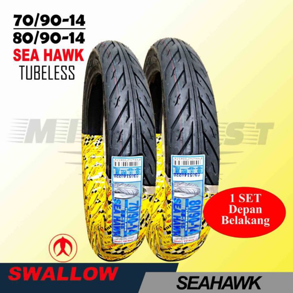 ban motor swallow seahawk ring 14 ukuran 70/90 dan 80/90