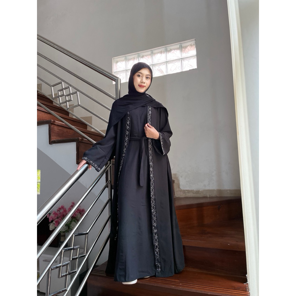 BEST DEALS Zavera Abaya terbaru syari sabrina anti UV Gamis lebaran Abaya dewasa Gamis haji dan