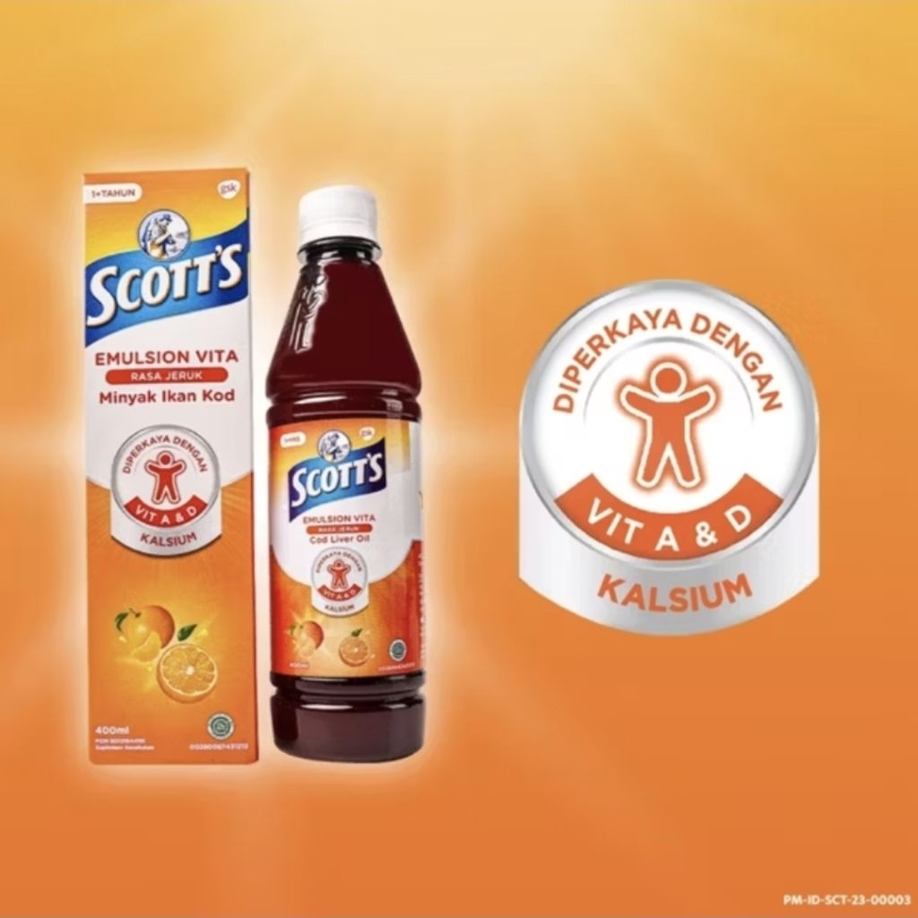 Scott's Emulsion Minyak Ikan Cod 400 ml