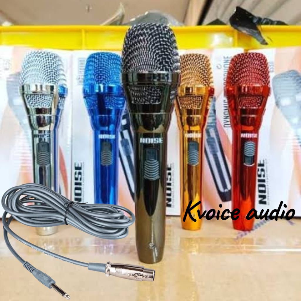 Microphone Kabel Panjang 4 meter Single Dynamic Noise NS90 Mikrofon Mic Karaoke