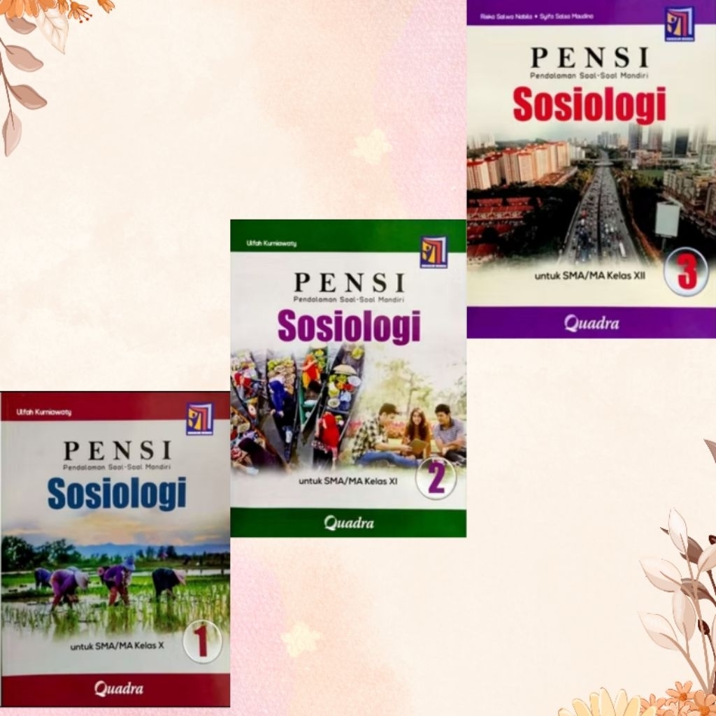Buku PENSI Sosiologi SMA/MA kelas 10,11,12 Kurikulum Merdeka Quadra