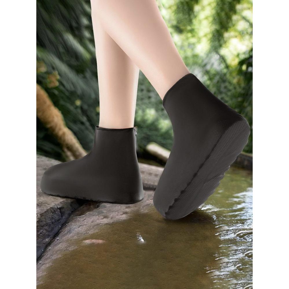 Cover Sepatu Karet Silicone Anti Air Anti Slip / Pelindung Sepatu Anti Air Unisex Tahan Air