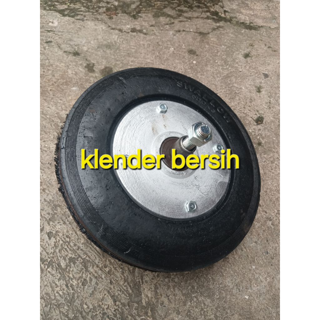 roda belakang gerobak 8inch / roda gletrek 500kg 1set
