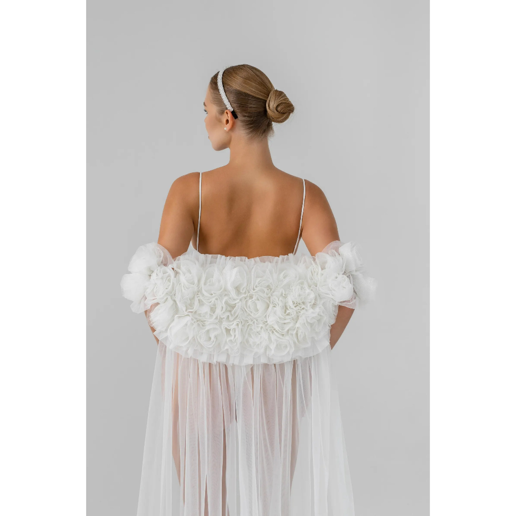Ivory Bridal Cape Veil