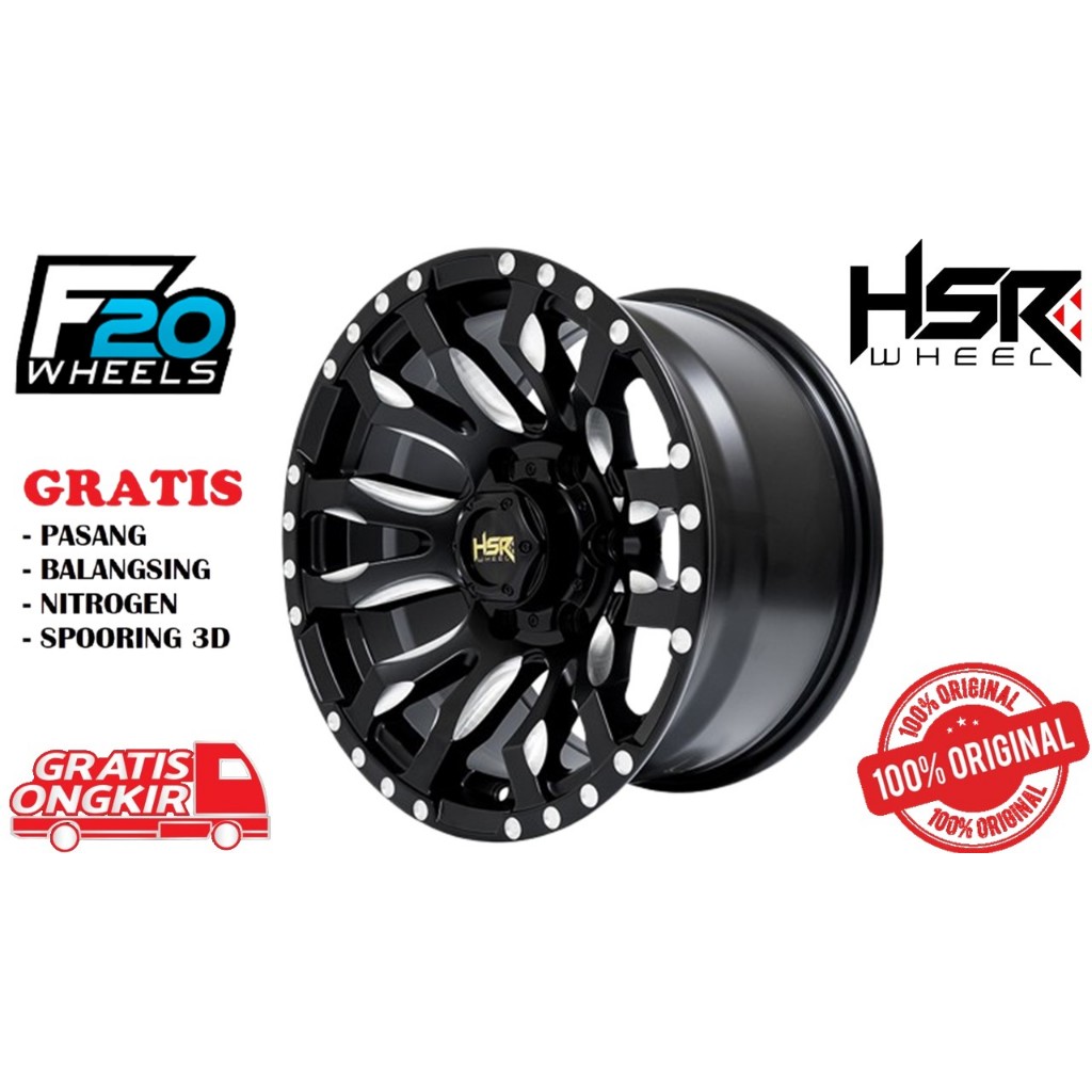 VELG OFFROAD R16 LUBANG 6 TYPE HSR BURNEH XH691 R16 LEBAR 8,5 PCD 6X139,7 ET0