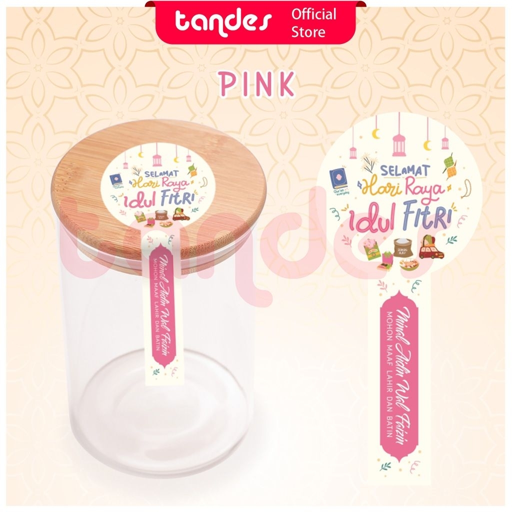 TANDES Sticker Toples Idul Fitri isi 20 pcs / Seal Gift Box Hampers Parcel Idul Fitri