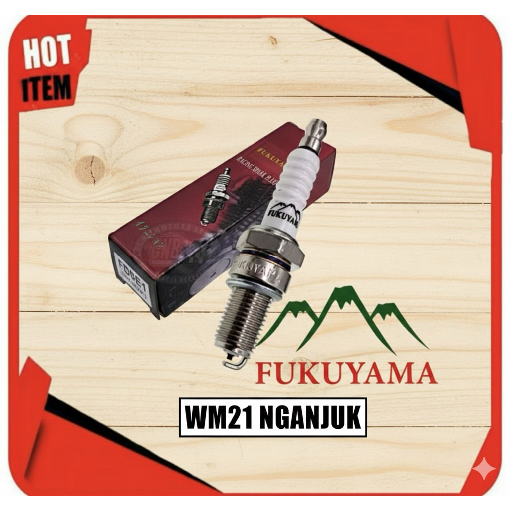 Busi Motor Tiger & MegaPro Fukuyama - Busi Racing Kualitas Ori Pengapian Stabil