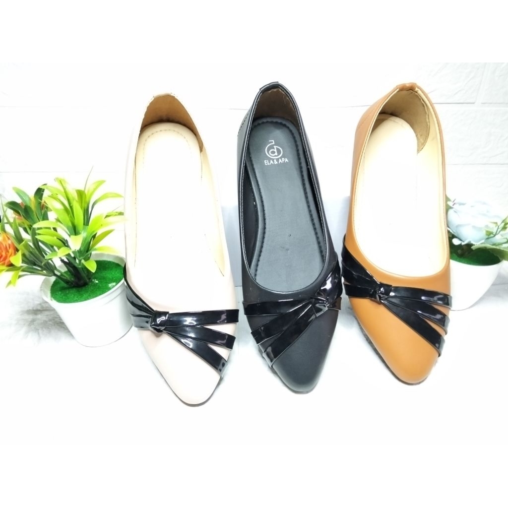 sepatu balet/wanita/Ela & allpa/kekinian/sepatu balet wanita flatshoes/sety/sepatu balet wanita terb