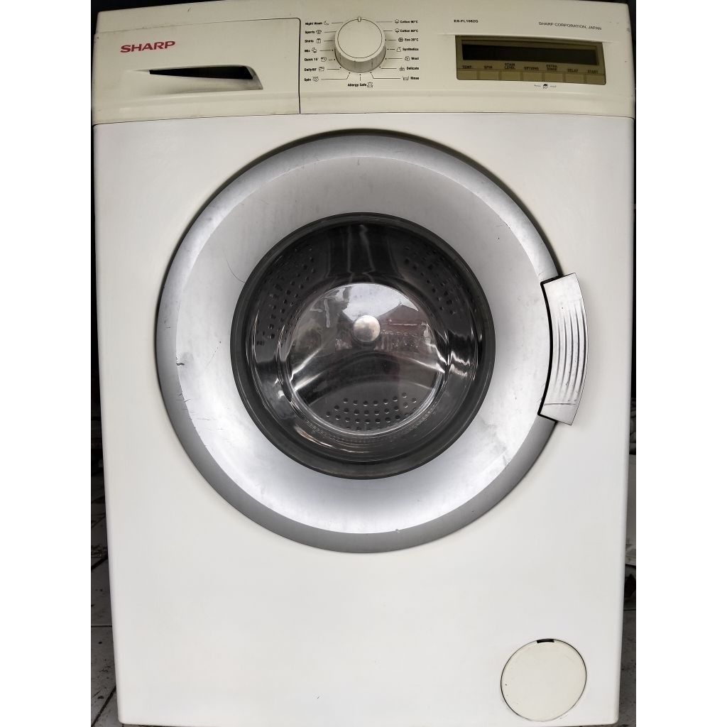 mesin cuci front loading sharp