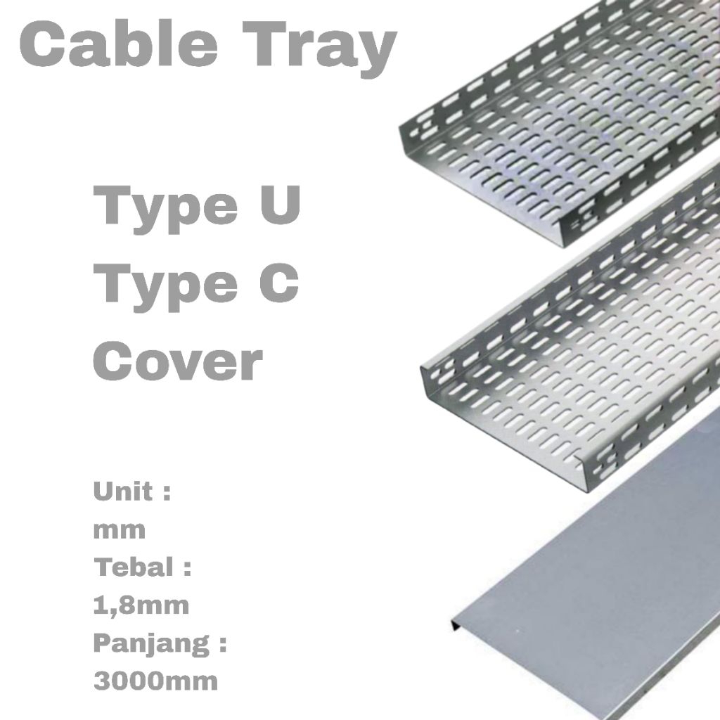 Tray Cable / Kabel Tray Galvaniz 200x50x3000mm