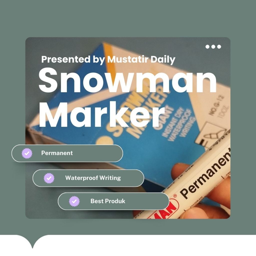 Spidol Snowman Permanen, Snowman Permanent Marker