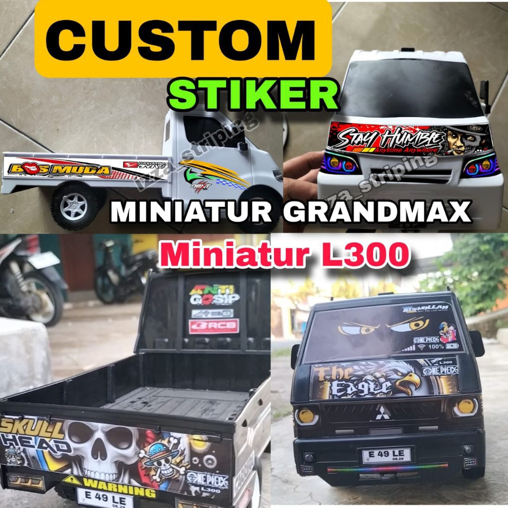 CUSTOM STIKER MINIATUR L300 DAN GRANDMAX