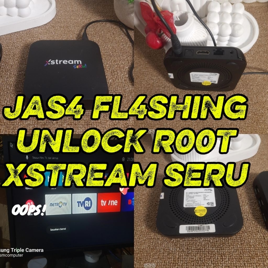 BUKAN JUAL STB. Jas4 flash unlock root stb Transvision xstream seru dm12 ke android 10