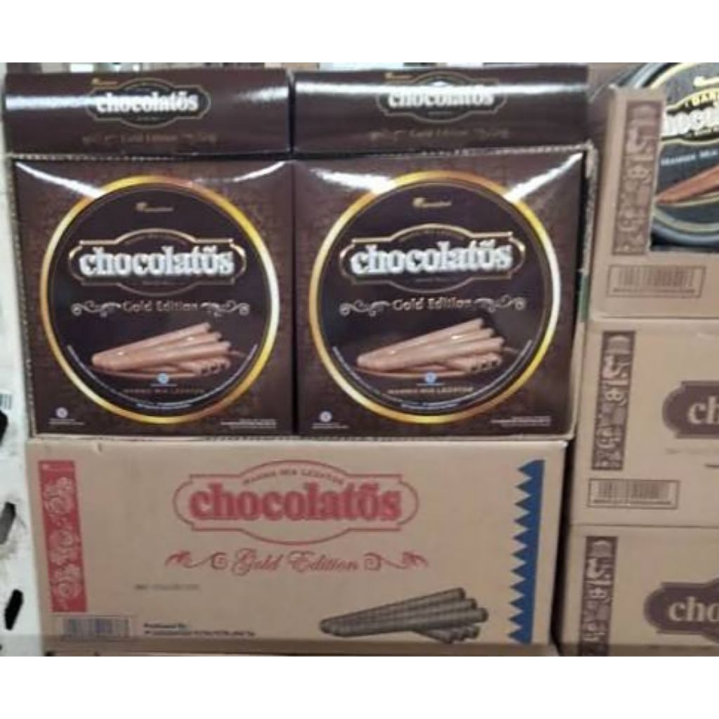 SIBRAYA Mart | Gery Chocolatos Gold Edition Wafer Roll Kaleng 350 gr | Gery Chocolatos Wafer Roll Go