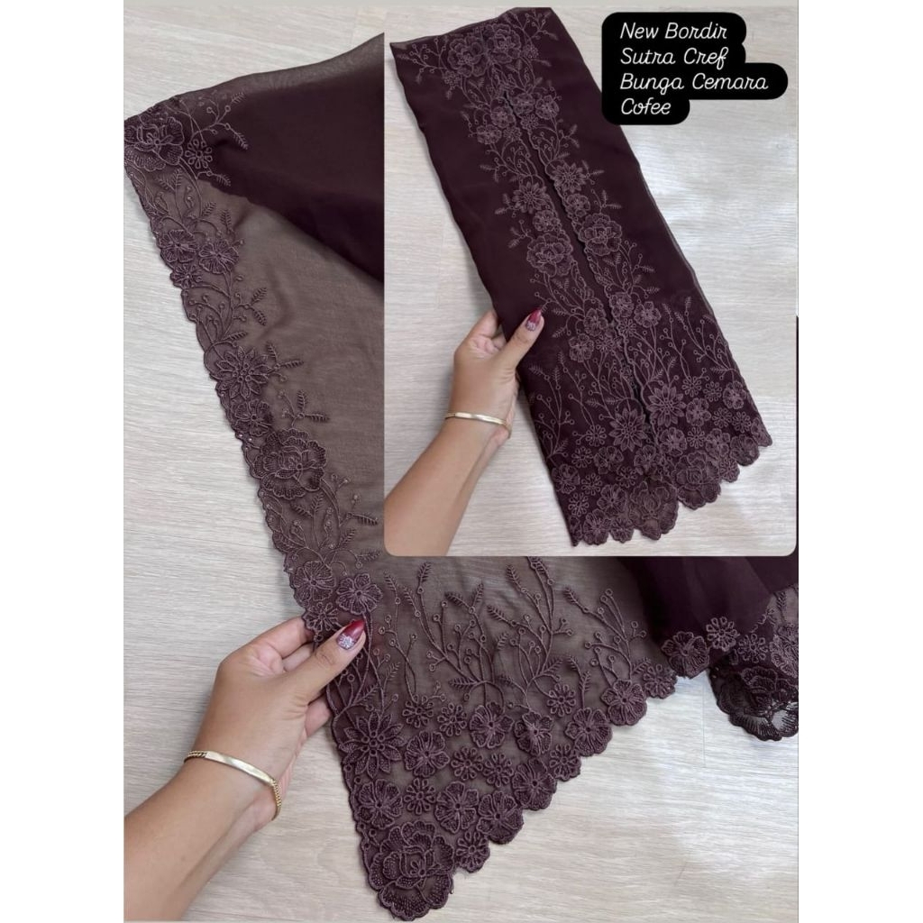 [BAHAN ] KEBAYA BALI BORDIR BUNGA /KEBAYA BALI / KEBAYA BORDIR / KEBAYA MURAH / KAIN KEBAYA