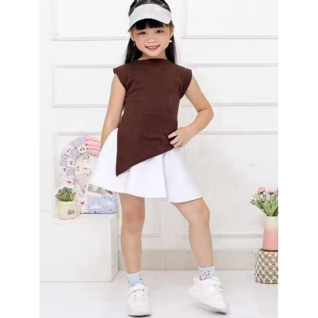 Luisa Top Kids / Atasan Wanita Kids Offshoulder Knit / Atasan wanita kekinian trendi