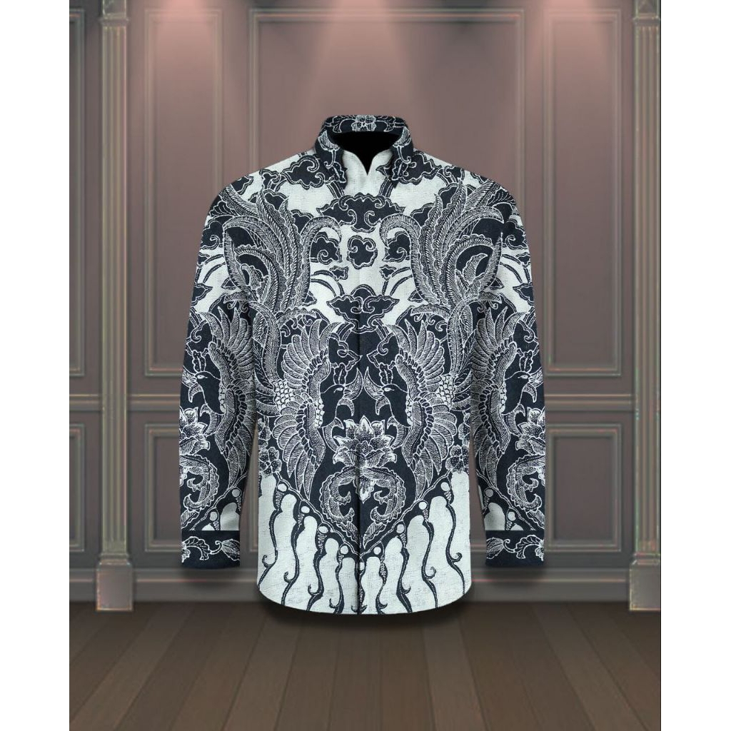 kain batik tulis sutera monokrom batik tulis black and white sutera. er