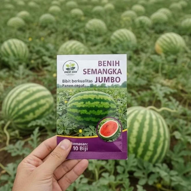 Benih Semangka Jumbo Gajah Buah Besar dan Rasa Manis