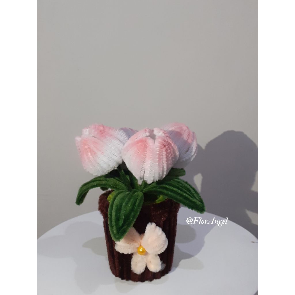 Pot Mini Kawat Bulu / Pot Mini Aesthetic / Dekorasi Meja Lucu
