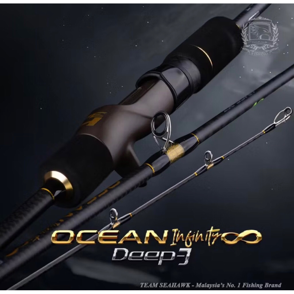 SEAHAWK Joran Jigging Overhead Ocean Infinity Deep-J one piece (Free kaos) - Fhising Rod