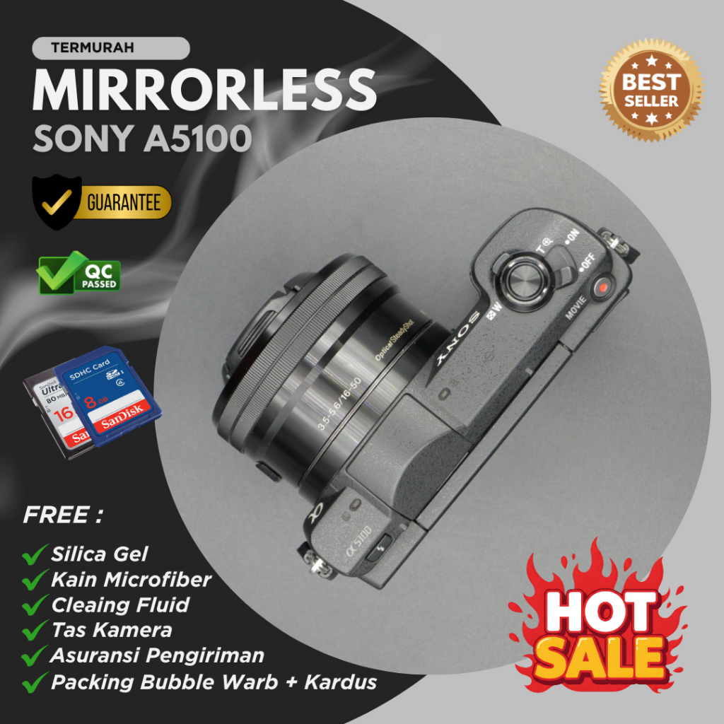 Kamera Mirrorless Sony A5100 Sudah WIFI dan Video Full HD