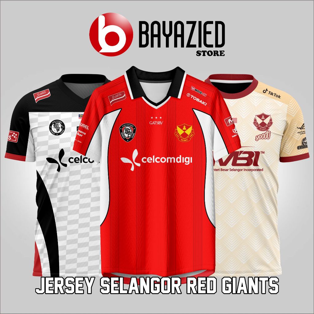 Jersey Team Selangor Red Giants Kaos SRG Malaysia Terbaru 2026