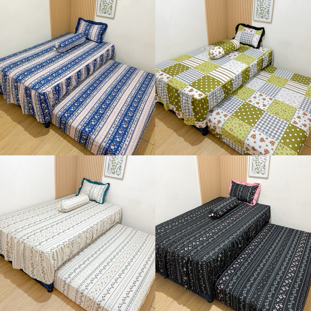 SPREI SORONG MOTIF TERBARU | SPREI SORONG 120x200 RUMBAI | SPREI DOUBLE BED
