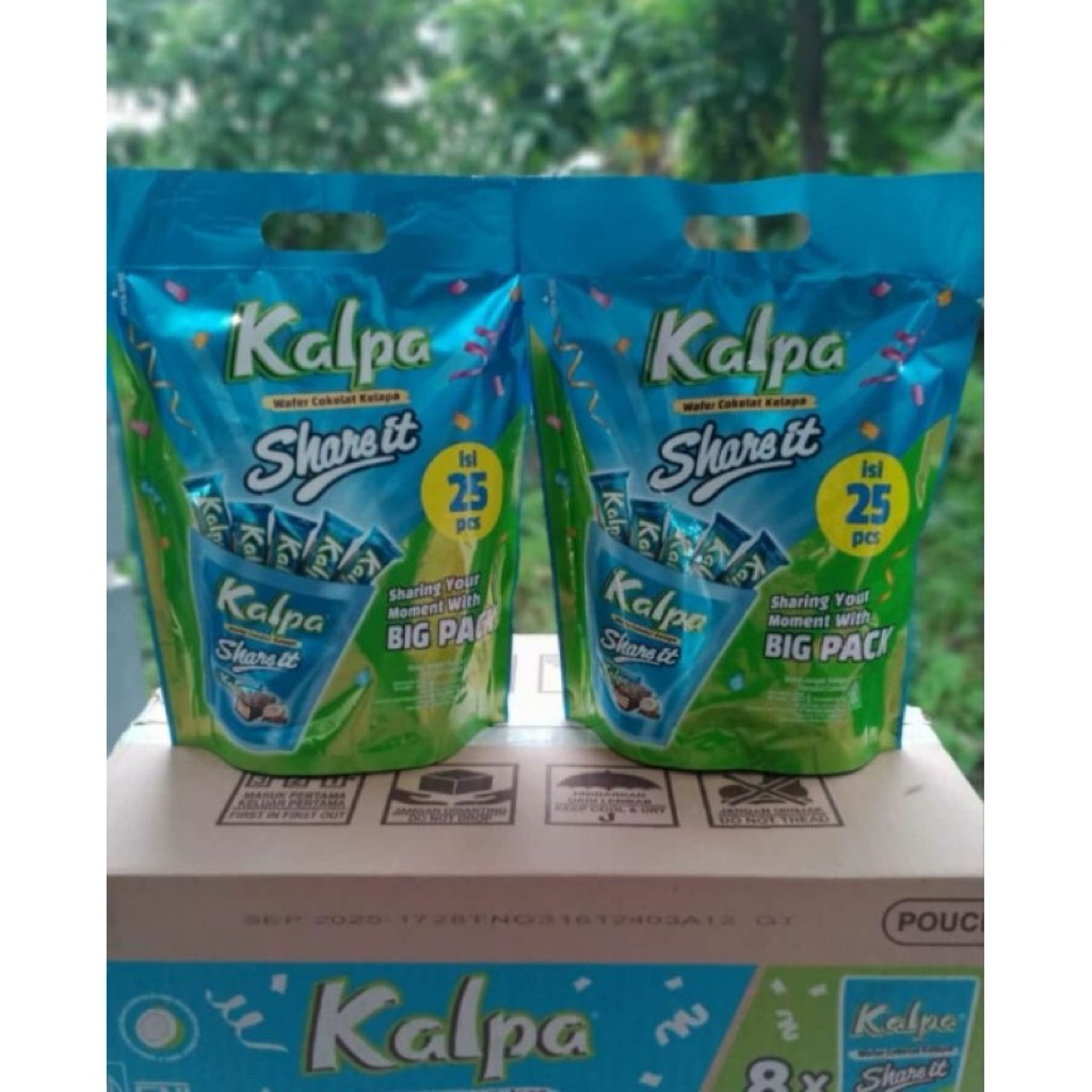 KALPA SHARE IT POUCH 225gr/Kalpa Wafer Coklat & DILLAN mini pack isi 25pcs