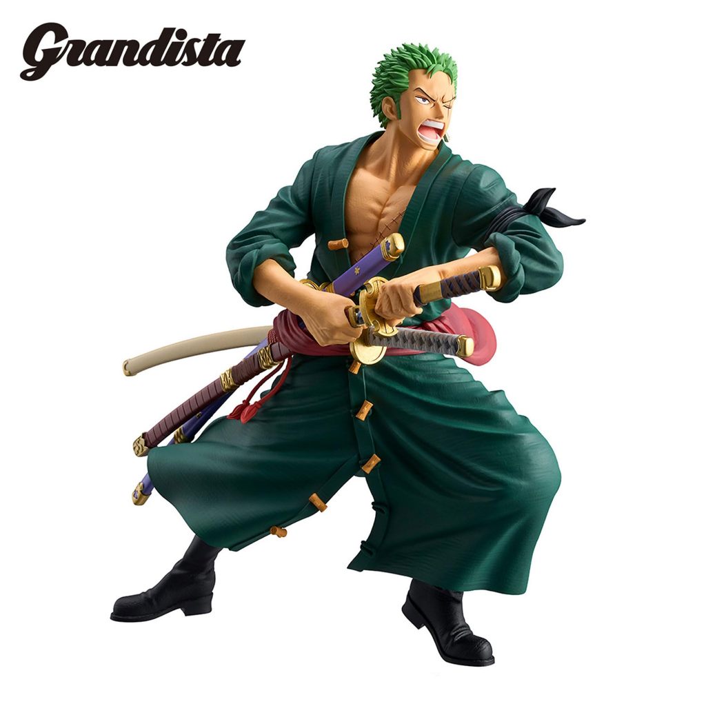 ORIGINAL BANDAI ONE PIECE Grandista Roronoa Zoro, NEW & VERY RARE