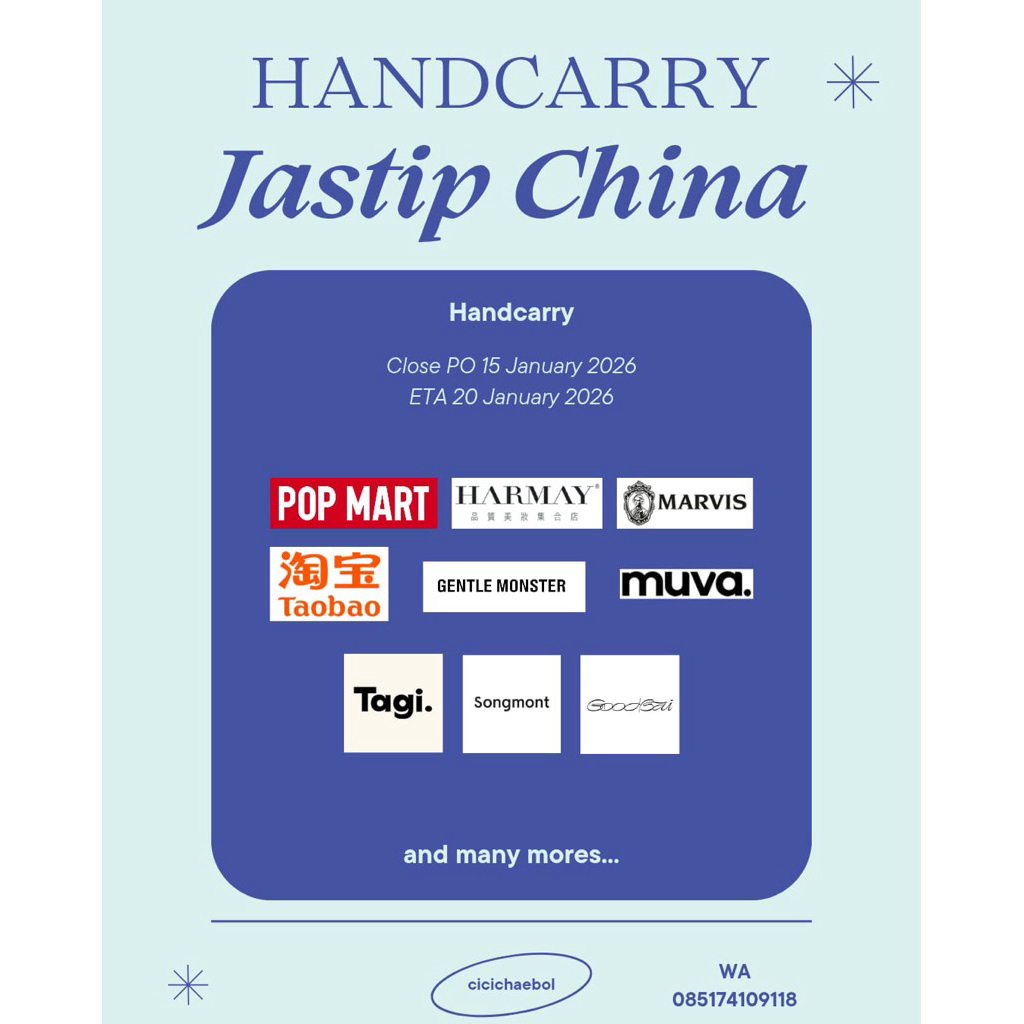 Jastip Handcarry China Jasa Titip Dompet or Matcha Powder Tea Bubuk Taobao Xiaohongsu or lainnya