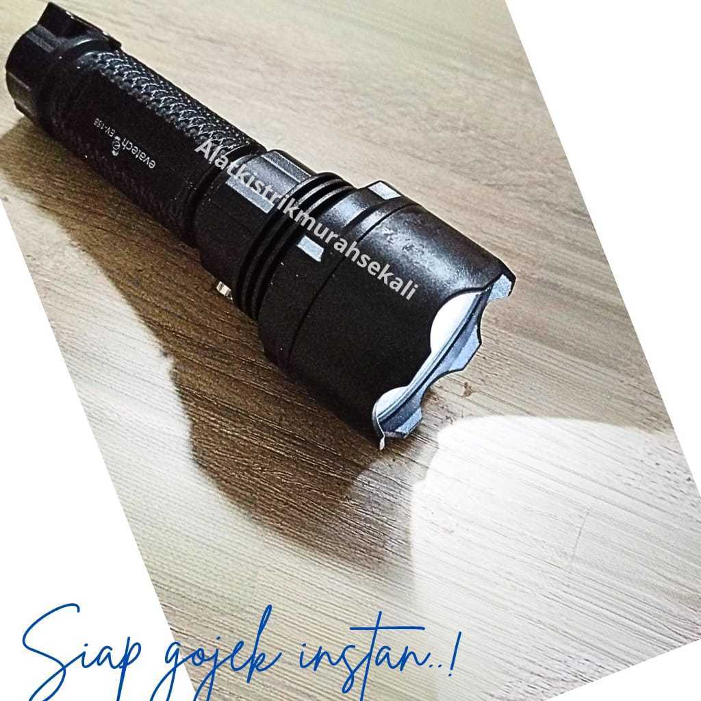 Senter Tangan Evatech Ev-156 Rechargerable senter Cas Flashlight Termurah