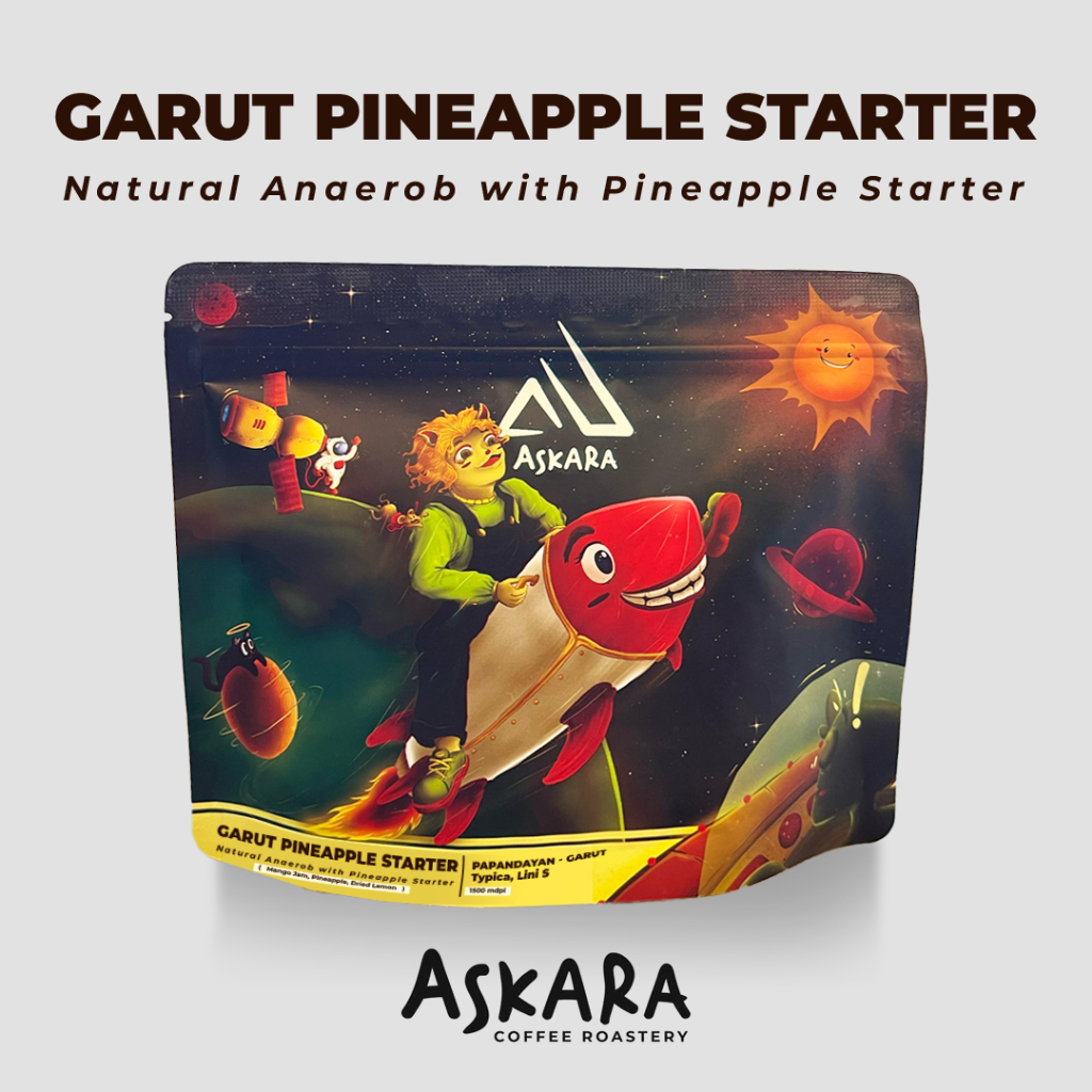 KOPI BIJI BUBUK GARUT PINEAPPLE STARTER Filter Roast 150gr By Askara Roastery