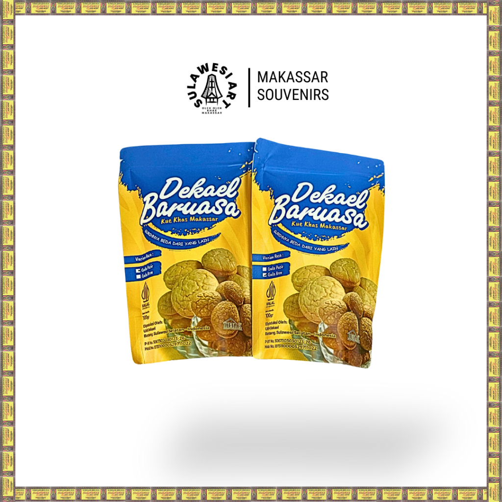 Dekael Baruasa – 100gr – Gula Pasir | Gula Aren – Oleh-Oleh Khas Makassar