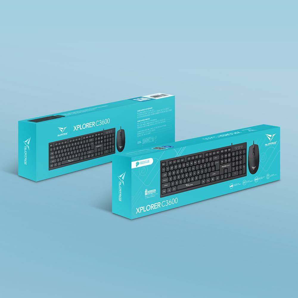 KEYBOARD & MOUSE ALCATROZ C3600