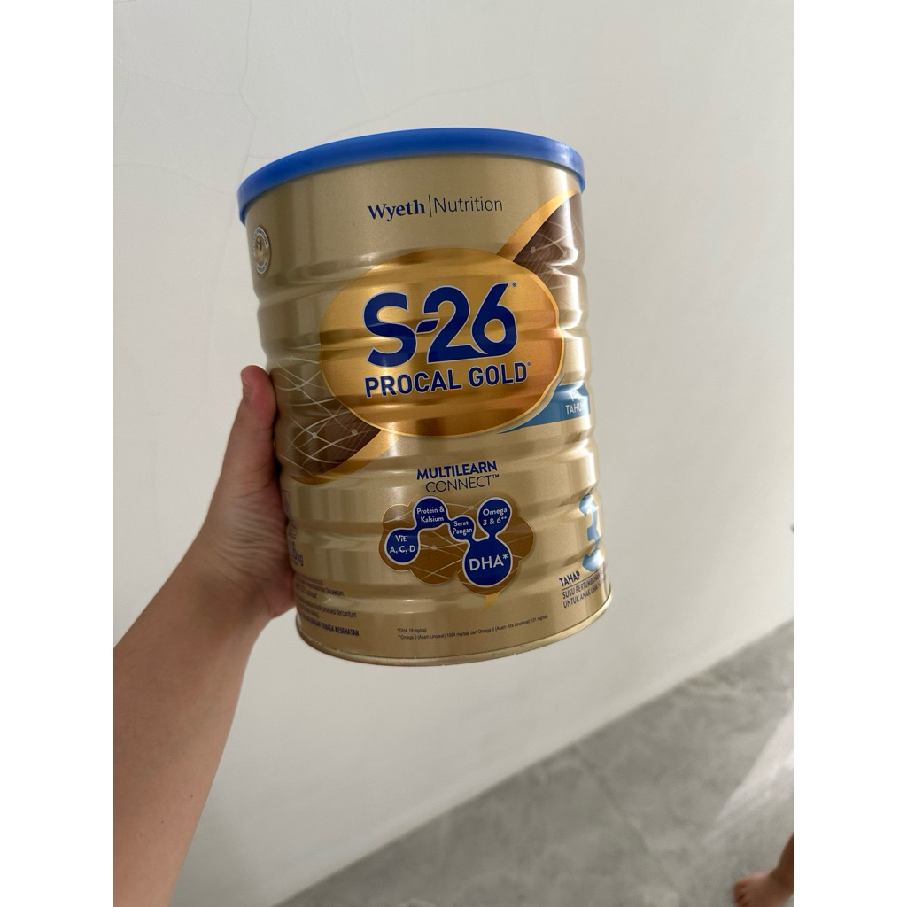 kaleng susu bekas s26 procal gold 1,6kg