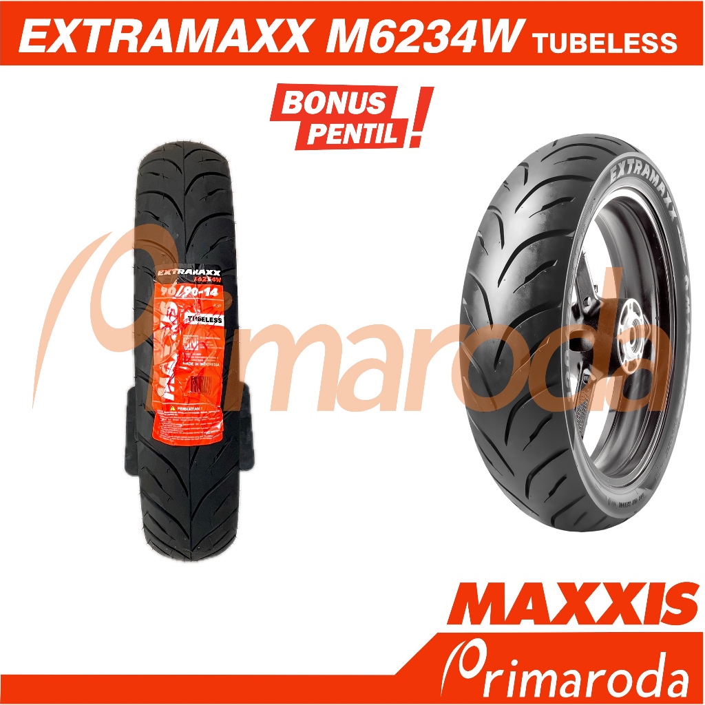 Ban motor MAXXIS Extramaxx 90/90 Ring 14 Tubeless 90/90-14
