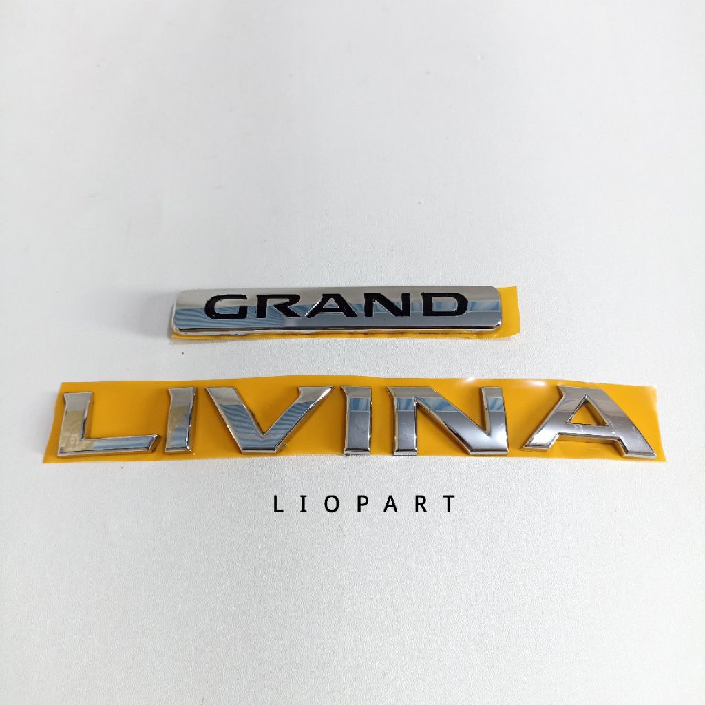 Emblem Logo Bagasi Tulisan Grand Livina Pisah /Mobil Nissan OriginaL 100%