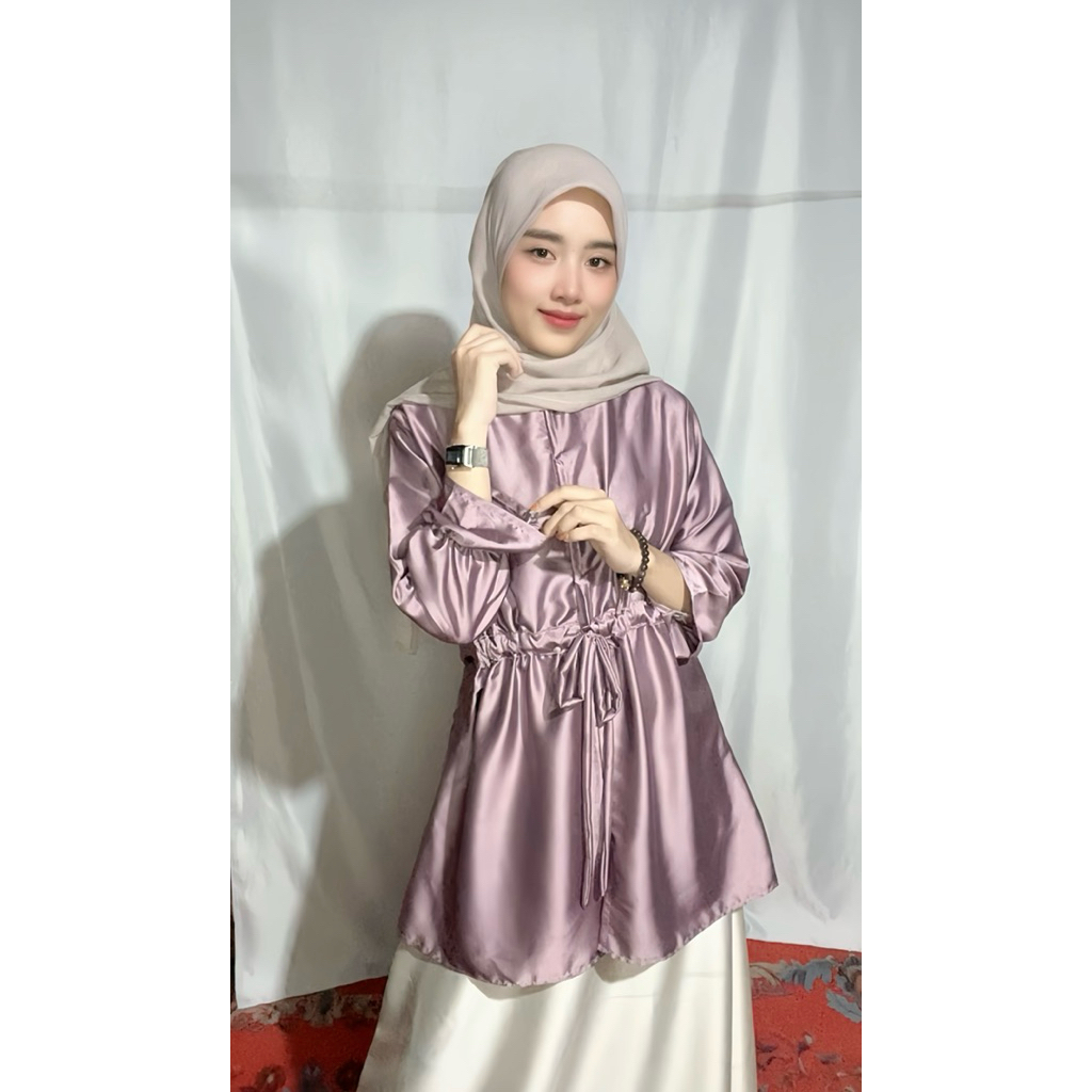 Blouse Tunik Serut Depan