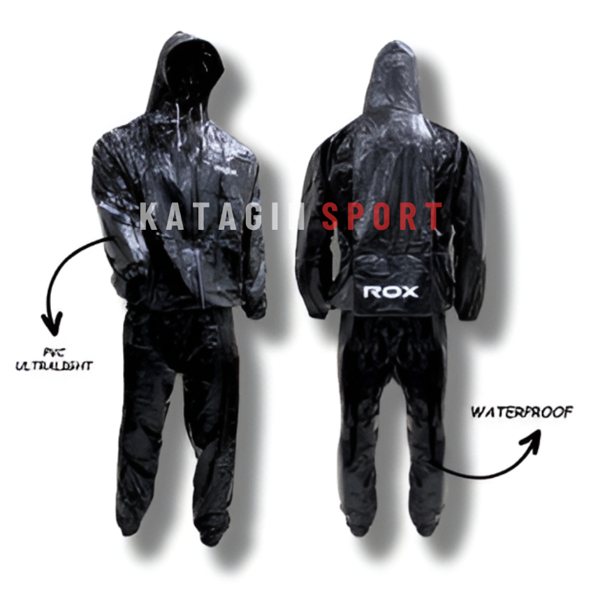 Jaket Sauna ROX Suit BK Jumbo Hitam / Jaket Sauna Jogging / Sauna Suit Rox