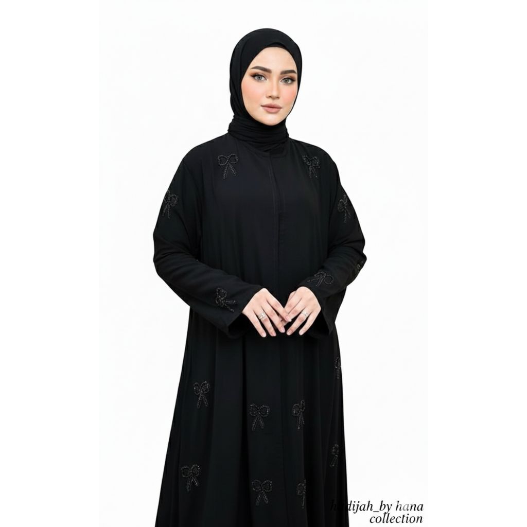 ABAYA GAMIS BUSANA PREMIUM PITA CRISTAL MEWAH BY HANA COLLECTION