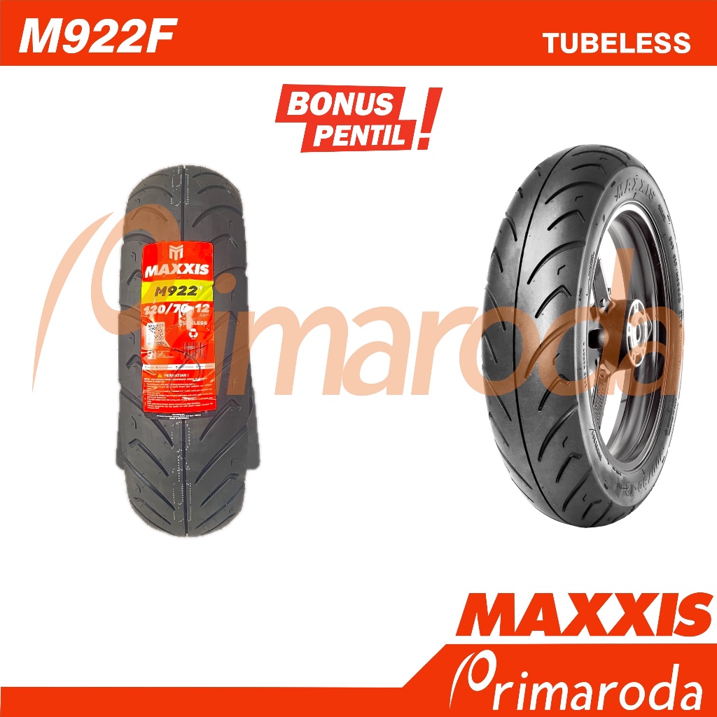 Ban motor MAXXIS M922R 120/70 Ring 12 Tubeless 120/70-12