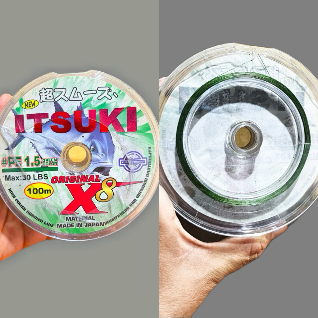 PE STELLA ITSUKI 100M X8 HIJAU benang pe murah benang pe stella itsuki warna hijau